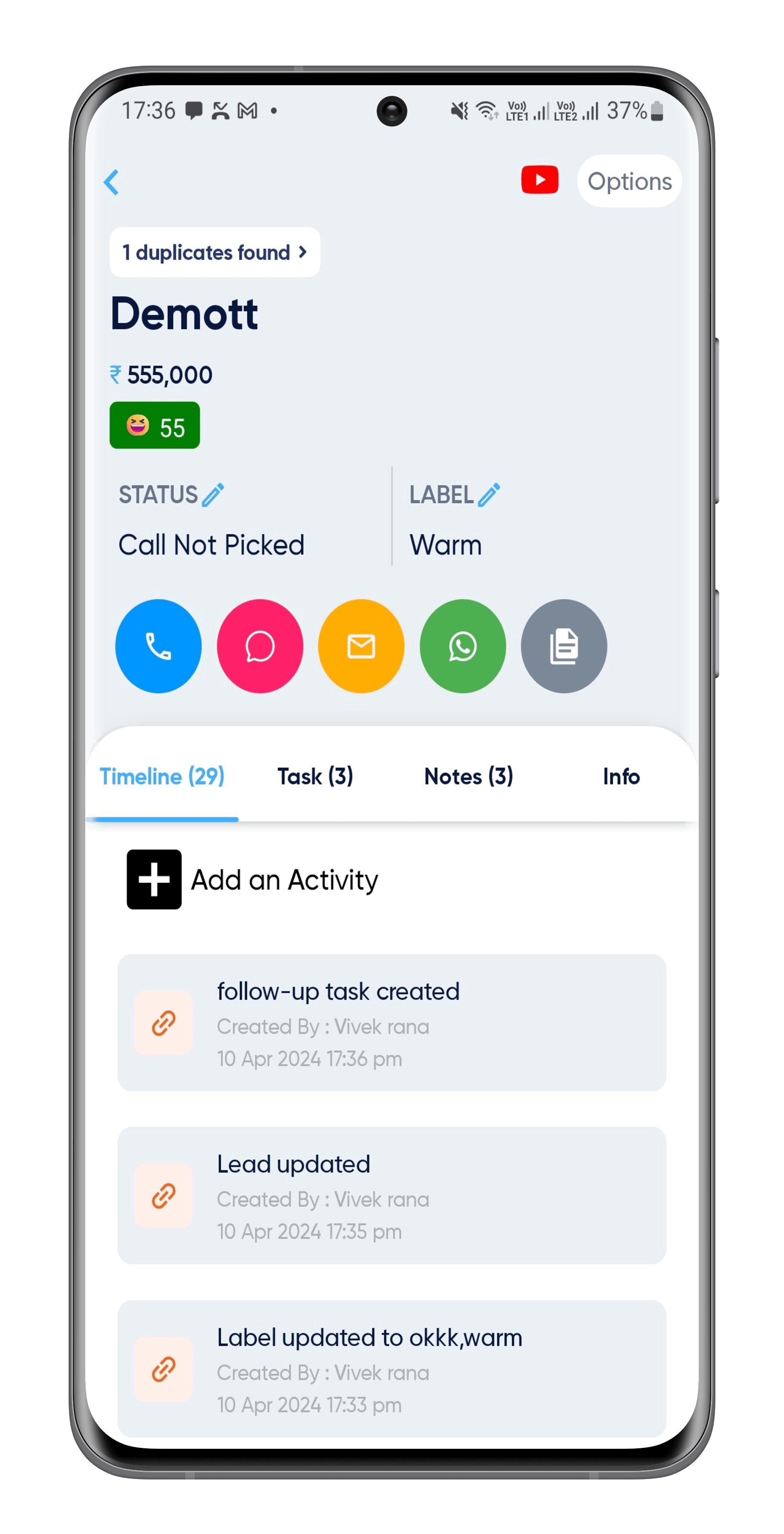 Mobile notifications graphic